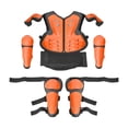 thumbnail image 1 of Traje de motocicleta para niños, protector de pecho, transpirable, equipo de motocross para exteriores Naranja, 1 of 9