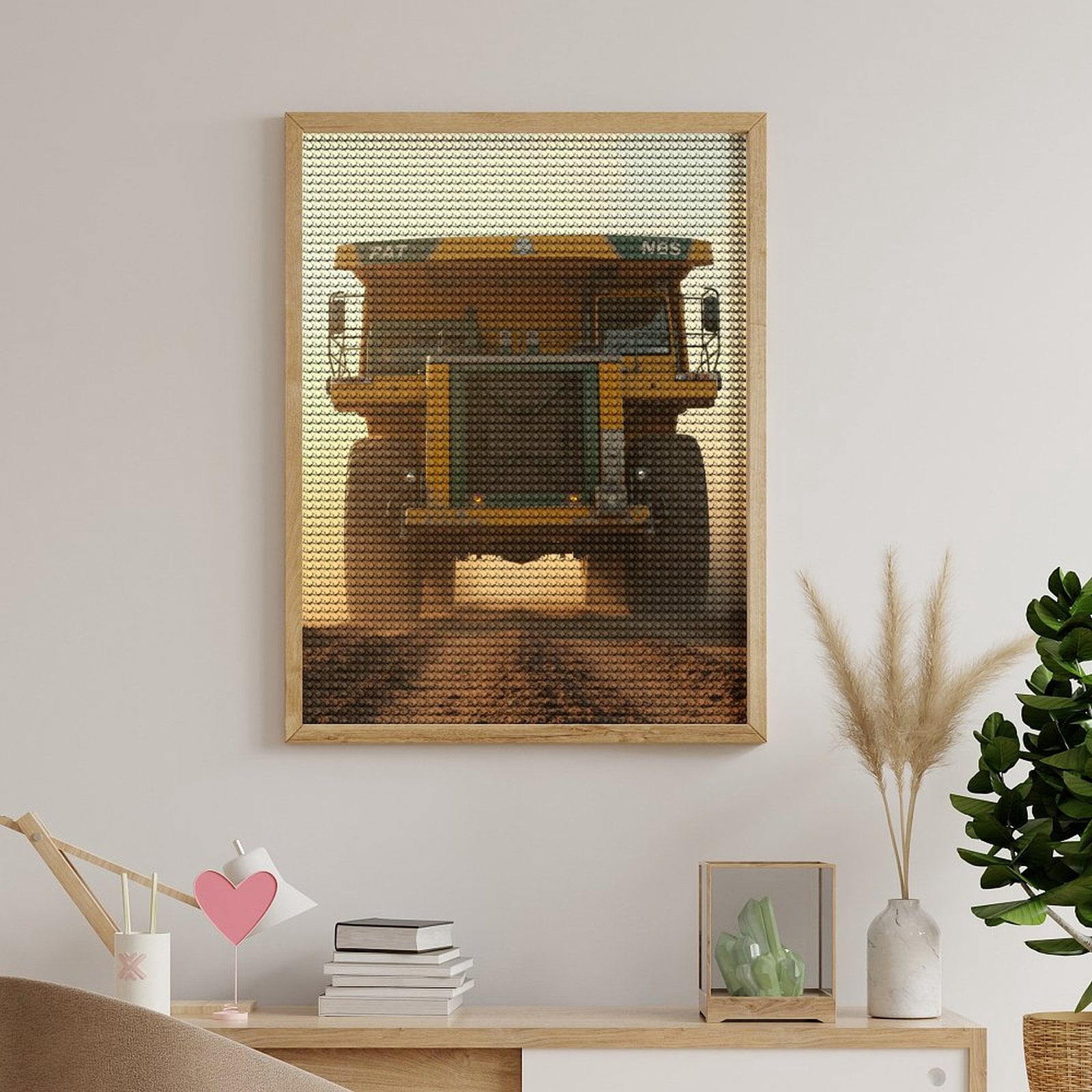 Diamond Art Kits for Adults, Heavy Duty Mining Truck Dusty Road 5D Diamond Painting Kits for Adults Beginners, DIY Full Drill Diamond Painting, Gem Art and Crafts 12x16