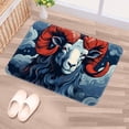 thumbnail image 5 of Aries Constellation Polyester Non-Slip Door Carpet Kitchen Mat Floor Rug - Machine Washable, 5 of 6
