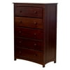 Dream On Me Freeport 5-Drawer Chest, Espresso, Box 1 of 2