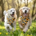 thumbnail image 3 of Dog Bandana 2 Pack,Black White Stripe Sunflower Pattern Bandanas for Dogs,Cat Bandana,Small/ Large Dog Bandana 2 Size,Dog Bandanas, 3 of 6