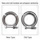thumbnail image 5 of 2.5 Inch Turbo Exhaust Down Pipe Stainless Steel V Band Clamp 2pcs Flange Kit, 5 of 5