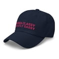 thumbnail image 5 of Kinda Classy Mostly Sassy Hat, Dad Hat, Sassy Hat, Sassy Gift, Gifts for Her, Bestie Gift, Sassy Gift, Funny Hat, Embroidered Hat, Trendy (Navy), 5 of 6