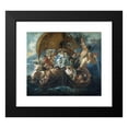 thumbnail image 2 of Jacob Jordaens 22x20 Black Modern Framed Museum Art Print Titled - The Holy Family with Various Persons and Animals in a Boat, 2 of 5