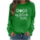 thumbnail image 2 of ICHUANYI Clearance Women's Printed T-shirt Long Sleeves Blouse Round Neck Casual Tops Sweatshirt(Green, S) ICHUANYI WER2023081506416, 2 of 4