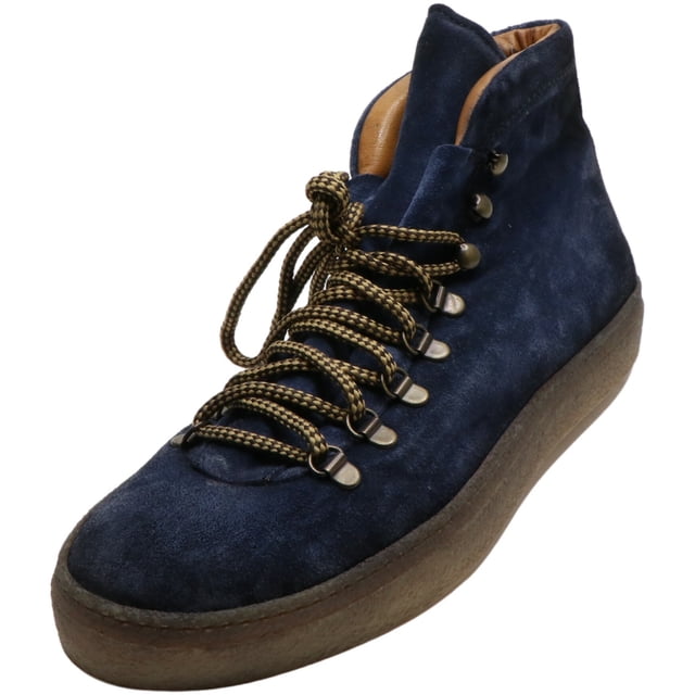 Opera Antonio Maurizi Men's Rodeo Navy High-Top Leather Boot - 9.5 M