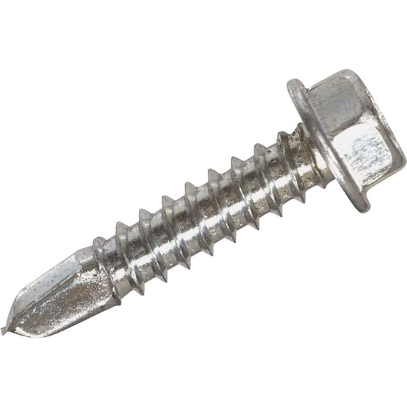 Hillman Self Drilling Sheet Metal Screws 1-1/2 " Standard Grade Hex Head Hex Head 100 / Box