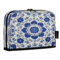 thumbnail image 2 of Standing Pencil Case with Base Large Capacity Stationery Pouch Pen Bag with Zipper for Women Men Blue and White Batik Pattern, 2 of 7