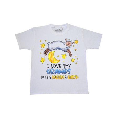 

Inktastic I Love my Gramps to the Moon and Back Cute Sheep Youth T-Shirt