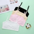 thumbnail image 5 of Huowey Infants Crop Tops Bra Girls Seamless Sports Bra Training White Teen Bra Camisole Style Lightweight Seamless Kids Cozy Dailywear, 9-13 Years, 5 of 7