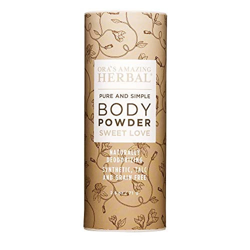 Natural Body Powder Dusting Powder No Talc Cornstarch Grain or Gluten