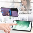 thumbnail image 6 of for Samsung Galaxy S22 Plus Wallet Case with Detachable Card Holder & 360° Rotation Finger Ring Holder Stand, Shockproof PU Leather Phone case with Card Slot for Men Women for S22 Plus, Purple, 6 of 11