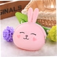 thumbnail image 4 of Raindrops 2Pcs Pink Small Wallet Silicone Rabbit Shape Minimalist Slim Change Bag, 4 of 8