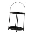 thumbnail image 2 of Luzkey Desktop Storage Rack Perfume Stand Multifunction Showcase Iron Cosmetic Display Holder Organizer for Dresser Dorm Living Room Double Layer, 2 of 8