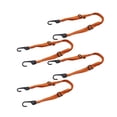 thumbnail image 3 of 4 Pieces Fixed Rope Motorcycle Retractable Cord Adjustable Accessory Orange 90cm, 3 of 8
