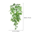 thumbnail image 2 of Mizh 2pcs Artificial Wall Hanging Plants Fake Monstera Rattan Wall Decor Ceiling Rattan Pendant, 2 of 5