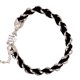 thumbnail image 1 of Pulsera colorida de estilo Simple para mujer y niña, pulsera tejida hecha a mano, joyería (negro), 1 of 2