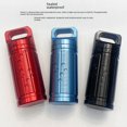 thumbnail image 4 of Pastillero grande de aleación de aluminio CNC para exteriores, botella de almacenamiento de metal sellada, tanque simple portátil a prueba de humedad, 4 of 6