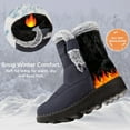 thumbnail image 4 of BERANMEY Women’s Waterproof Snow Boots Mid-Calf Fleece Lined Winter Boots for Women with Anti-Slip Sole Lightweight & Warm Outdoor Shoes, 4 of 7