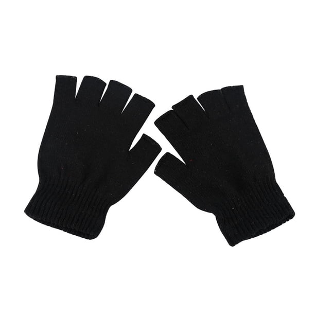 Guantes de punto para hombre de primavera y otoño, cálidos guantes de lana de hilo acrílico grande, hilo reciclado, Dew 235 finger