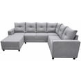 thumbnail image 3 of Sala Esquinera en U El Bazar Store Hera Gris Plata 160x275x215 cm, 3 of 7