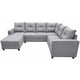 thumbnail image 3 of Sala Esquinera en U El Bazar Store Hera Gris Plata 160x275x215 cm, 3 of 7