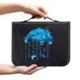 thumbnail image 2 of HELLHERO Blue Lion Butterfly Bible Cover, PU Leather Zipper Church Bible Bag for Daily Study and Church Travel, 2 of 12