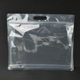 thumbnail image 3 of 50pc Transparent Plastic Zip Lock Bag Plastic with Handle Clear Stand up Pouch Resealable Bags 30x35x0.08cm, 3 of 4