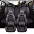 thumbnail image 2 of Juego completo de fundas de asiento de coche de cuero para Infiniti Q50 QX50 EX Audi A3 8P Sportback BMW X5 F15 F10 E53 F34 Dodge Caliber Accesorios, 2 of 5