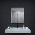 thumbnail image 5 of 30"×36" Rectangle Bathroom Wall Mirror, Modern Vanity Mirror with Rectangular Aluminum Frame, Tempered Glass, Wall Mirror for Bathroom, Bedroom, Cloakroom, Brushed Nickel, 5 of 9