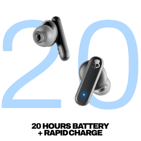 Skullcandy Smokin' Buds XT True Wireless in-Ear Earbuds, Black