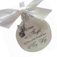 thumbnail image 2 of Bewildely Bola de plumas Ángel en adorno conmemorativo signo decoraciones conmemorativas para papá mamá decoración familiar bola Navidad decoración Decoración del hogar esposa Bewildely HA003103-11, 2 of 6