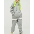 thumbnail image 3 of Inevnen Women Sweatsuits Sets 2 Piece Outfits Cropped Hoodie Sweatshirt and Sweatpants Long Joggers with Pockets, 3 of 9