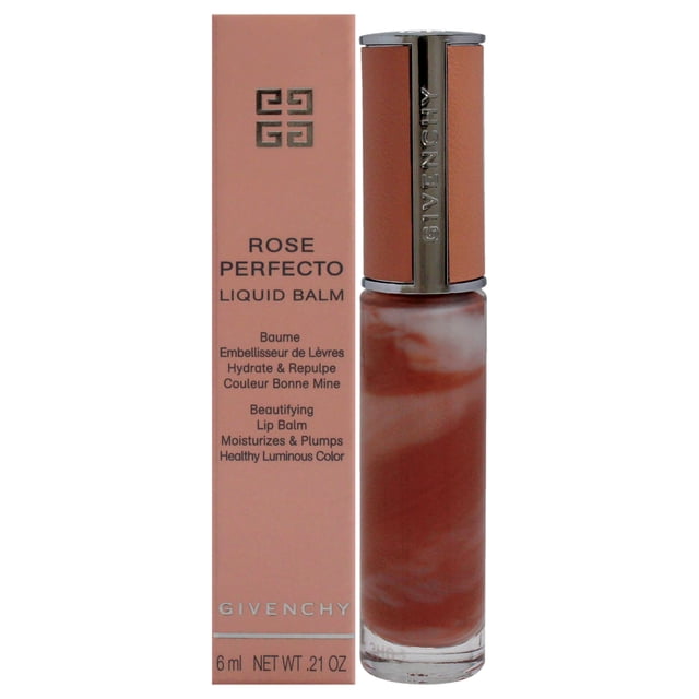 Bálsamo labial líquido con color Rose Perfecto - N110 Milky Nude de Givenchy para mujeres - Bálsamo labial de 0,2 oz
