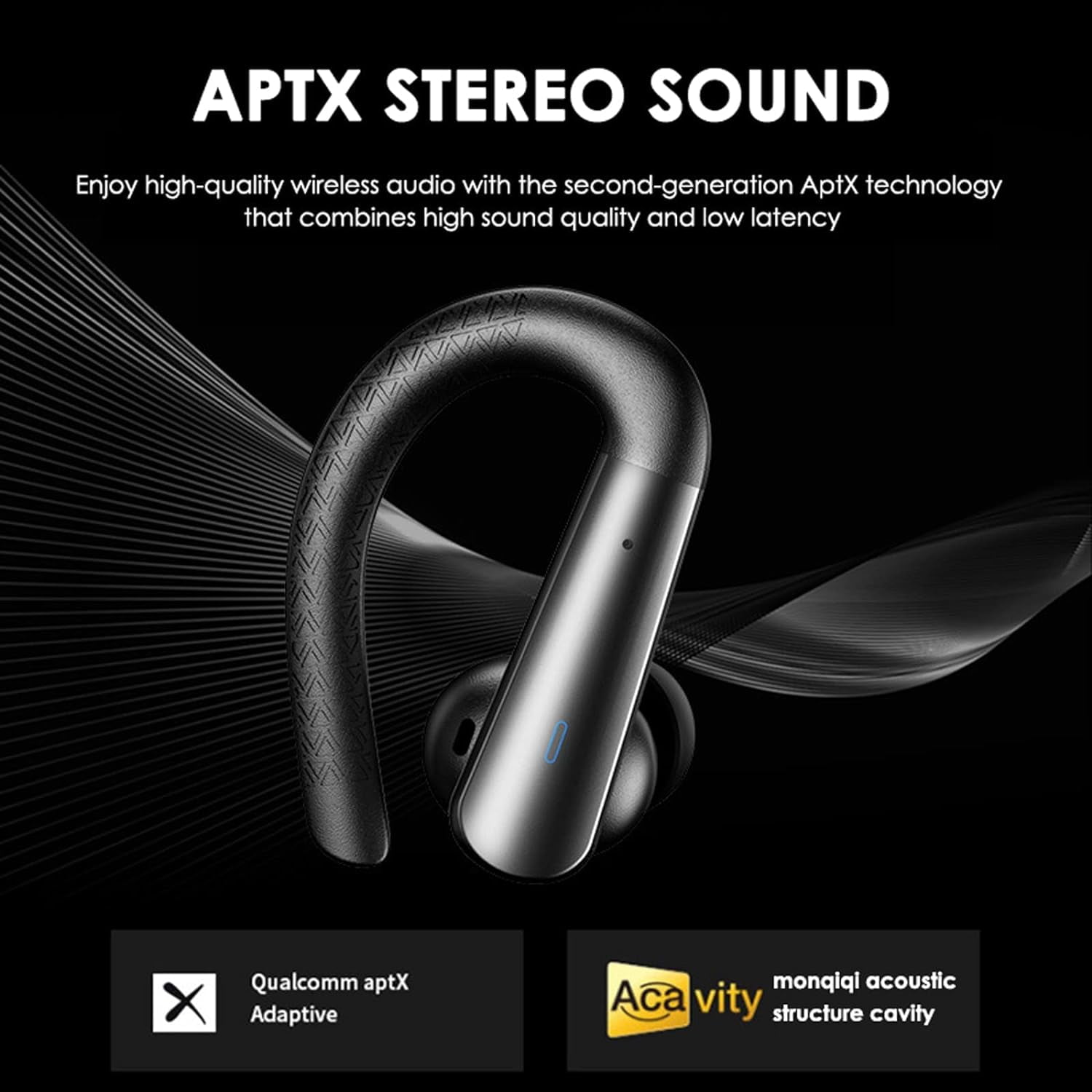 for Motorola Moto G Stylus Bluetooth Headphones with Earhooks Waterproof IPX7 Over the Ear Wireless Sports Workout Earbuds with LED Display for Gym Running Exercise Fitness with Mic