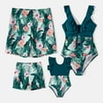 thumbnail image 1 of PatPat Toddler Boy's Tropical Swim Trunks, 2-Piece Set, Size 2 Years, 1 of 4