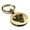 Gold, variant on Stainless Steel Aztec Jaguar Warrior Champion Round Medallion Keychain Circle Ring