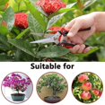 thumbnail image 1 of Tijera de podar manual para jardinería con cuchillas rectas de acero inoxidable, tijera de jardín ultra afilada, 1 of 2