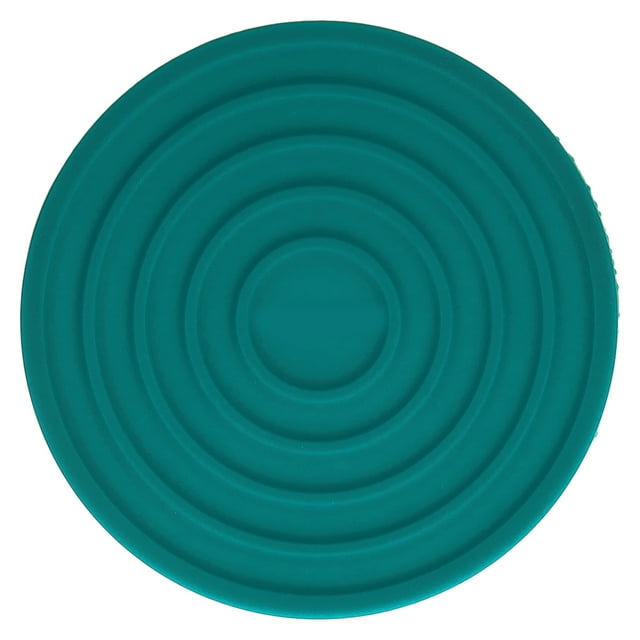 Kitchen Coasters, Round Coasters Easy Storage Heat Resistant For Home For Restaurant Green