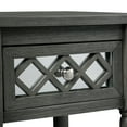 thumbnail image 4 of Convenience Concepts French Country Khloe Deluxe 1 Drawer Accent Table with Shelf, Wirebrush Dark Gray, 4 of 8