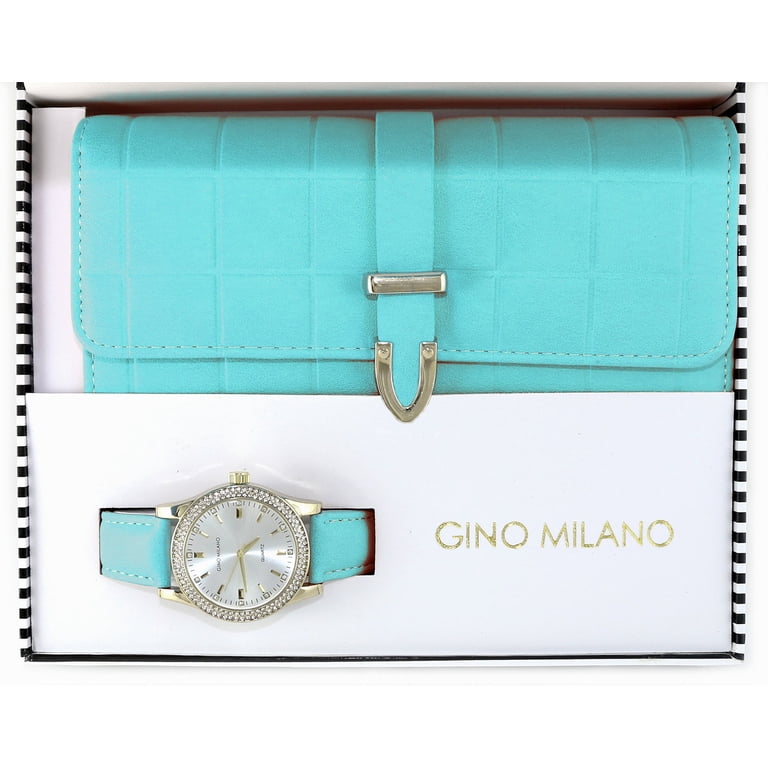 Green Wallet & Matching Watch Set 10-Slot Green Watch Box with Modular Storage & Accessory  main image 4