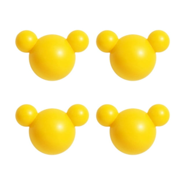 4pcs Self Adhesive Multi-purpose Hook Bright Colored Waterproof Holder for Pub Coffee House Gift Shop