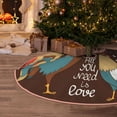 thumbnail image 5 of Sikiie Rooster And Chicken Nativity Christmas Tree Skirt, Jesus Christian Winter Holiday Tree Mat Decoration(30-48IN)30", 5 of 6