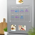 thumbnail image 5 of NIUBEE Acrylic Magnetic Calendar for Fridge, Clear Set of 2 Dry Erase Board Calendar for Fridge Reusable Planner, Includes 6 Dry Erase Markers with 3 Colors(16"*12"Inches), 5 of 8