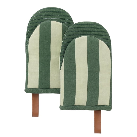 Guantes de cocina Folkulture Mini resistentes al calor, 100% algodón, juego de 2