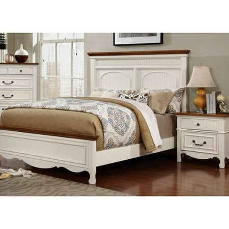 Furniture Of America Ophelie Cottage Style 2 Piece White Platform Furniture Of America Ophelie Cottage Style 2 Piece White Platform Bed And Nightstand Set