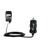 Gomadic Intelligent Compact Car / Auto DC Charger suitable for the Aiptek i2 3D Video Camcorder - 2A / 10W power at half the size. Uses Gomadic TipExc
