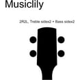 thumbnail image 3 of Musiclily Basic 2R2L Sealed Ukulele Tuners Tuning Pegs Keys Machine Heads Set, Chrome with Black Button, 3 of 6