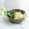 thumbnail image 3 of Handmade Mini Bamboo Storage Baskets Foldable Laundry Straw Patchwork Wicker Rattan Seagrass Belly Flower Pot Planter Basket, 3 of 6