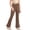 Brown, variant on Splozh Girls' Leggings Fashion Cute Girl's Leggings High Waisted Flare Pants Yoga Bootcut Pants Solid Color Full Length Bell Bottoms,Black,4-5 Years